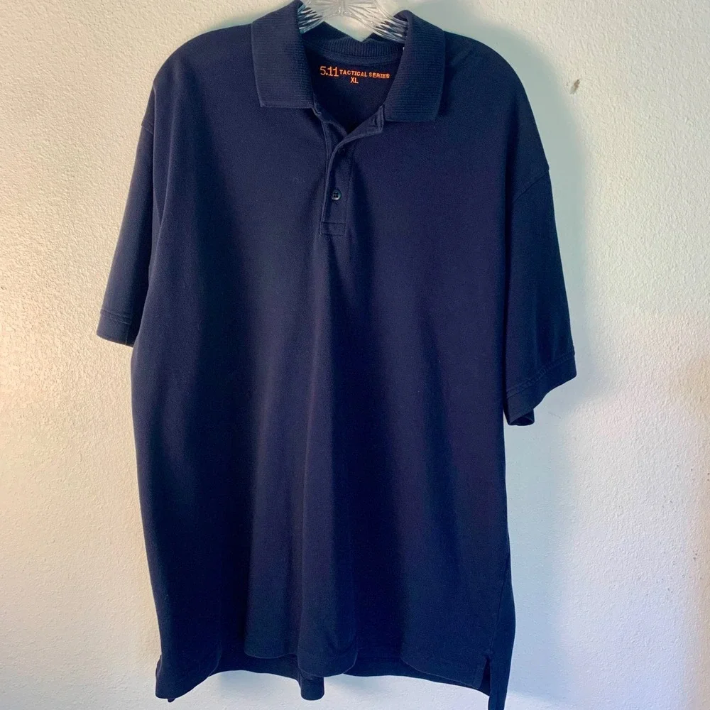 5.11 Tactical Professional Polo‎ Shirt Mens XL Navy Short Sleeve Cotton